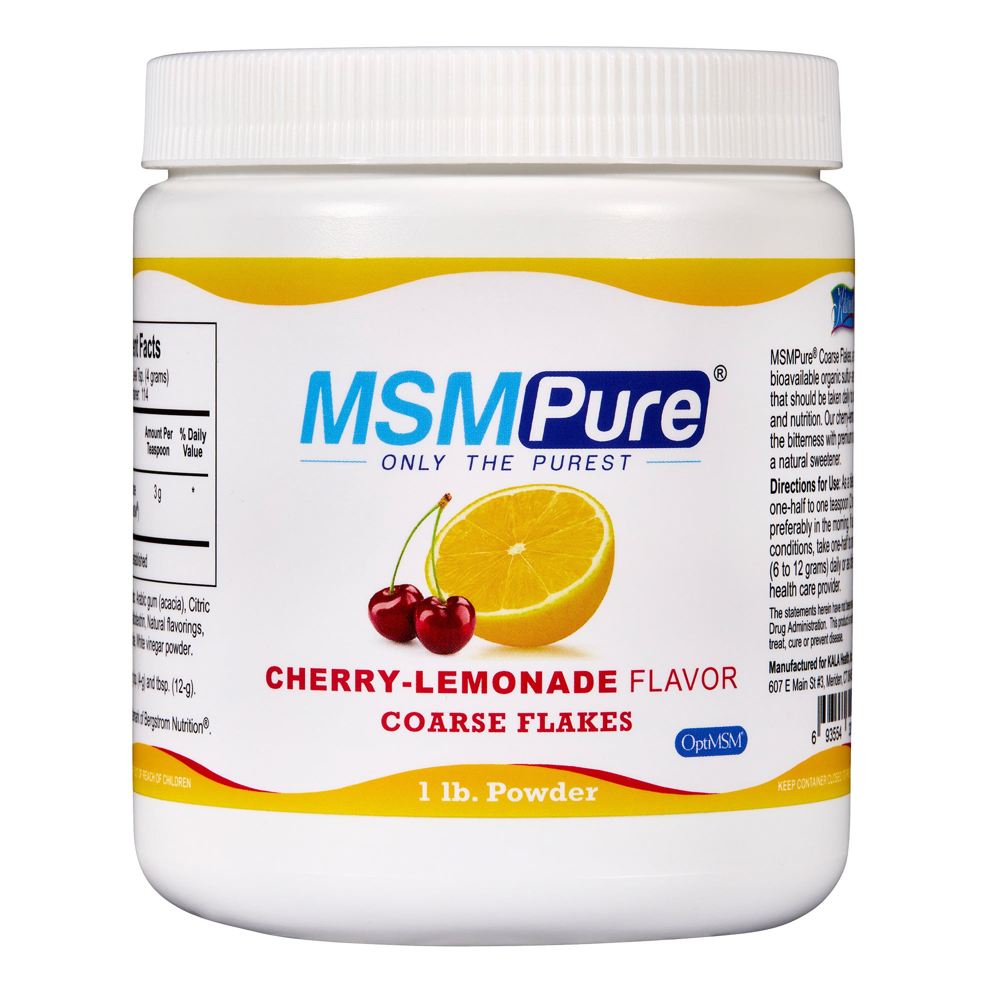 MSMPure Coarse MSM Powder Flakes – Pure Organic Sulfur for Joint Flexibility, Skin Health & Hair Support – US-Sourced MSM