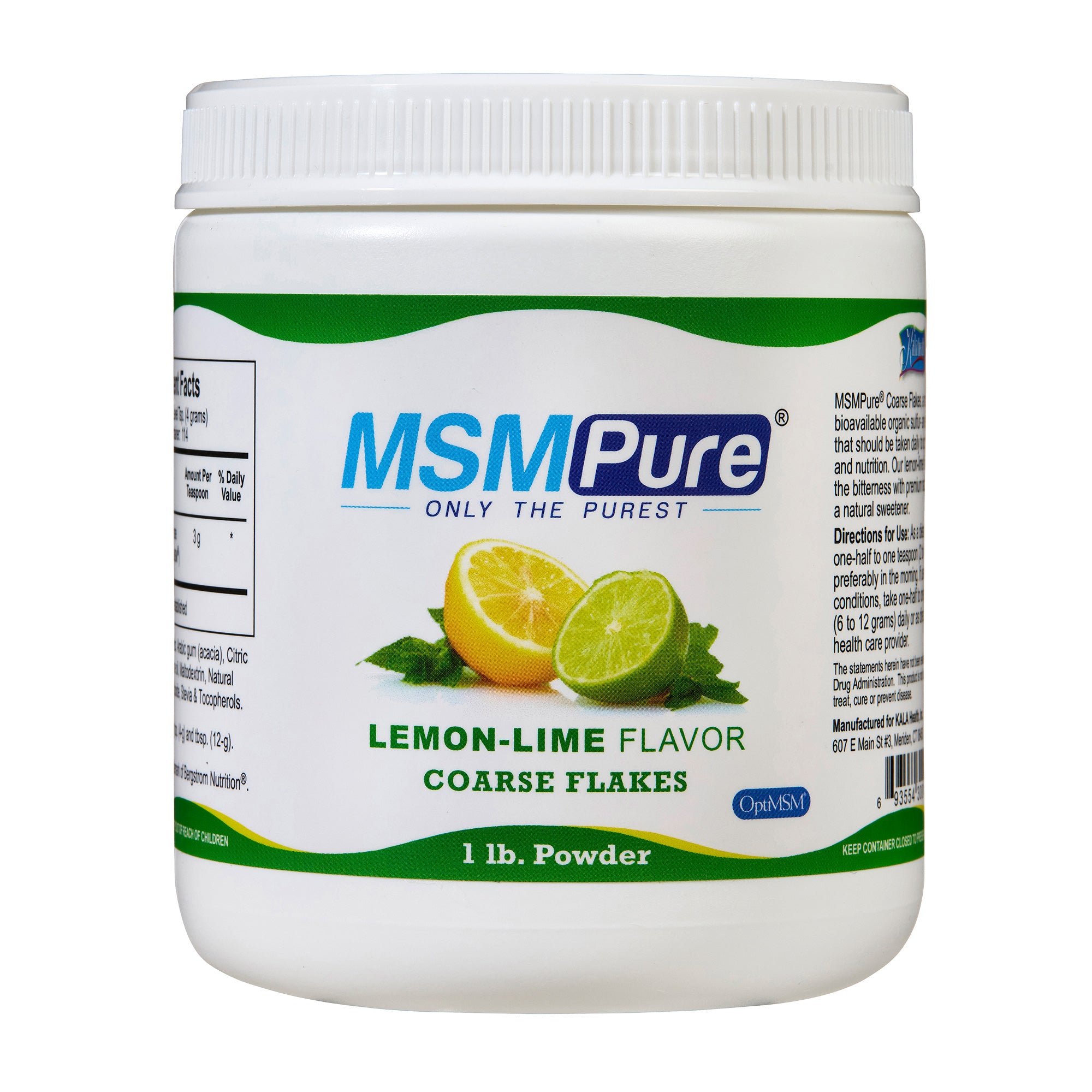 MSMPure Coarse MSM Powder Flakes – Pure Organic Sulfur for Joint Flexibility, Skin Health & Hair Support – US-Sourced MSM