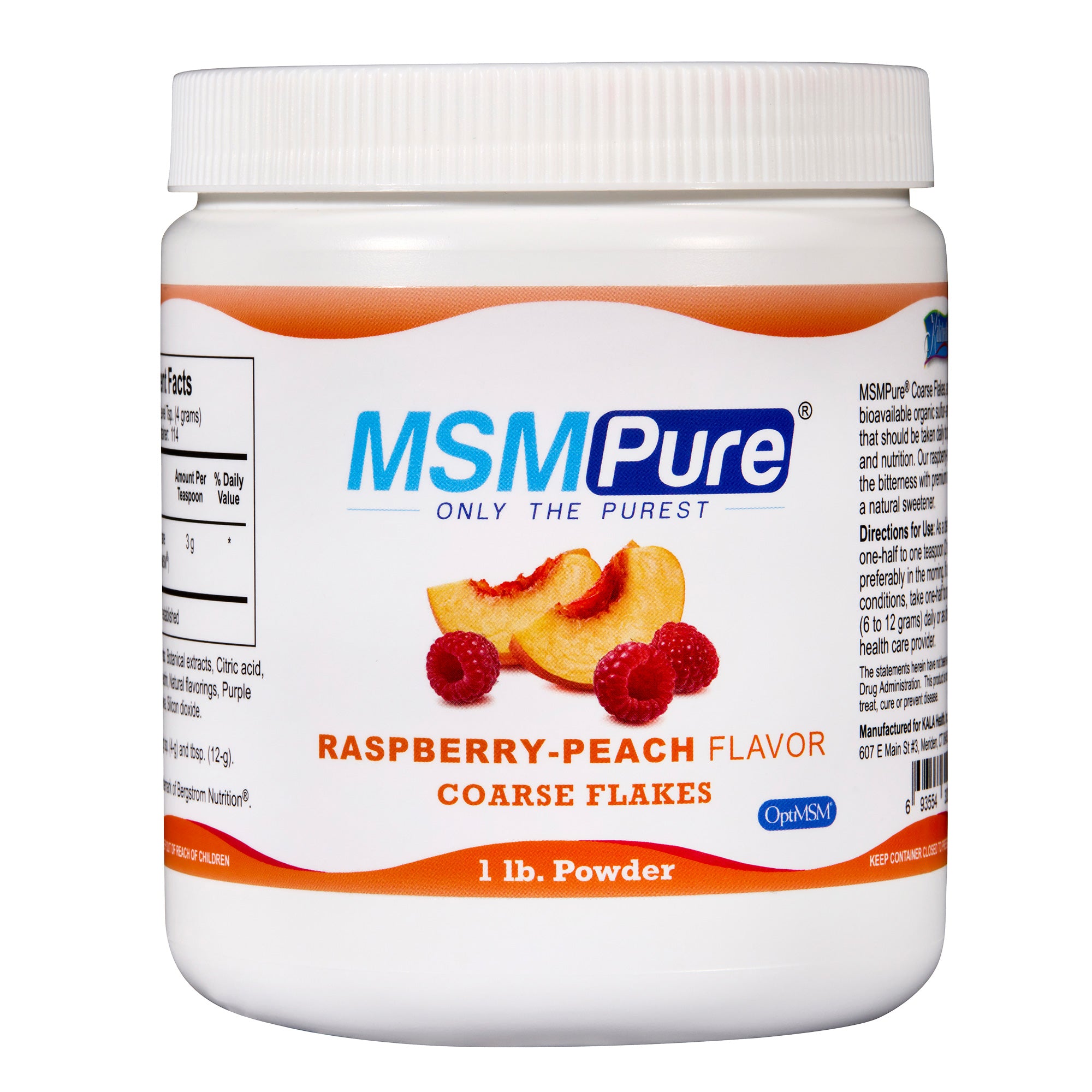 MSMPure Coarse MSM Powder Flakes – Pure Organic Sulfur for Joint Flexibility, Skin Health & Hair Support – US-Sourced MSM