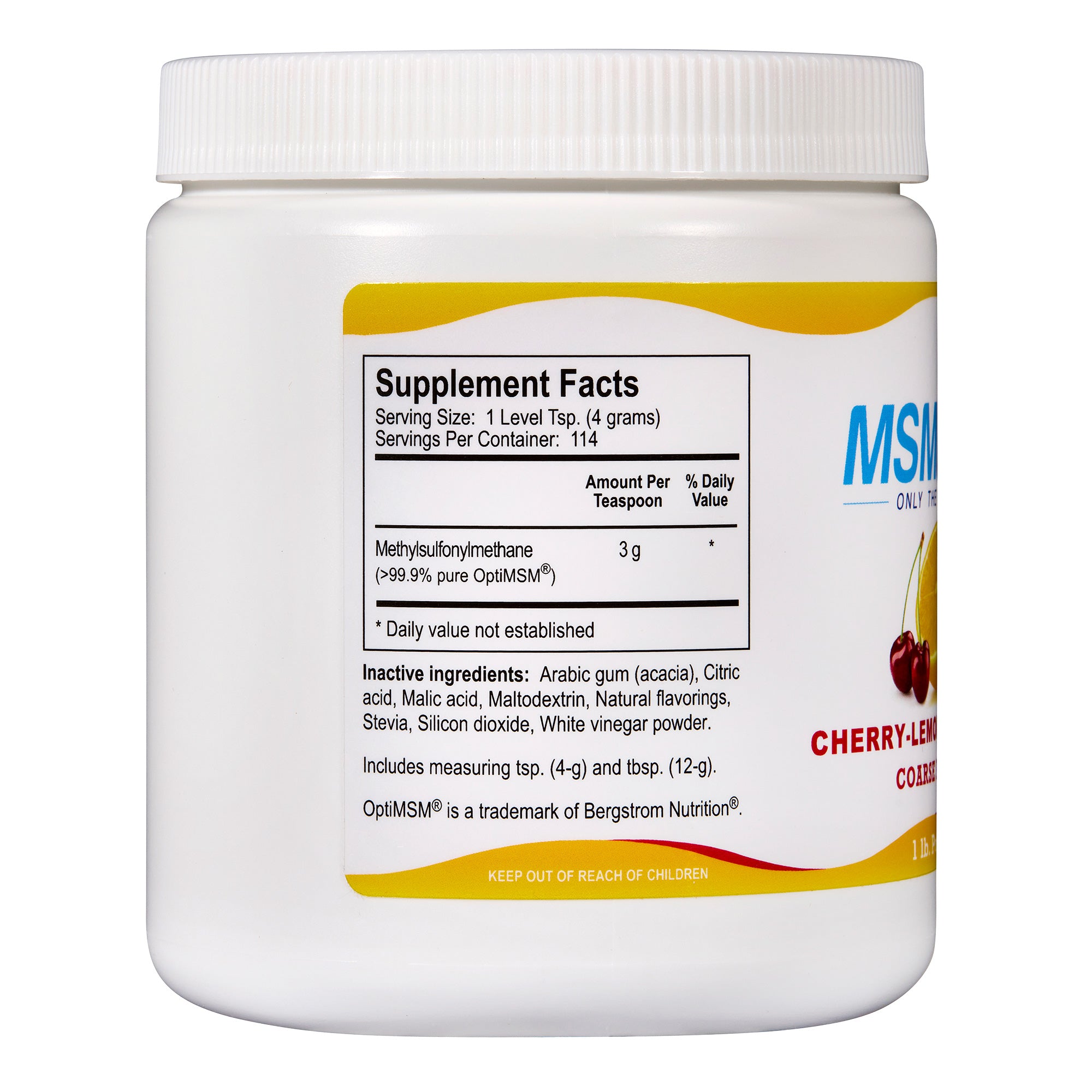 MSMPure Coarse MSM Powder Flakes – Pure Organic Sulfur for Joint Flexibility, Skin Health & Hair Support – US-Sourced MSM