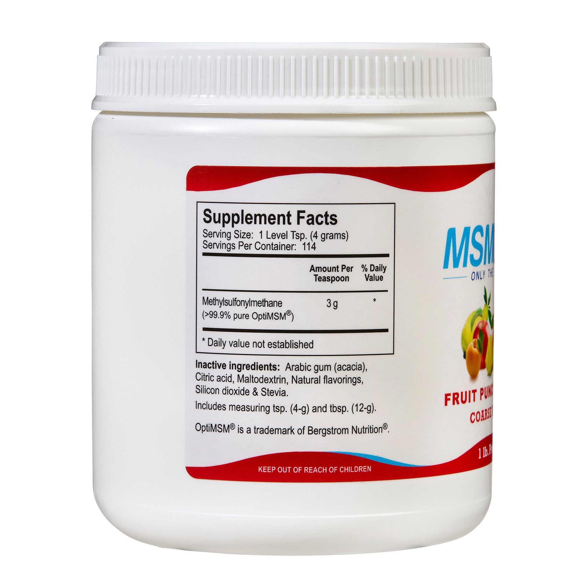 MSMPure Coarse MSM Powder Flakes – Pure Organic Sulfur for Joint Flexibility, Skin Health & Hair Support – US-Sourced MSM