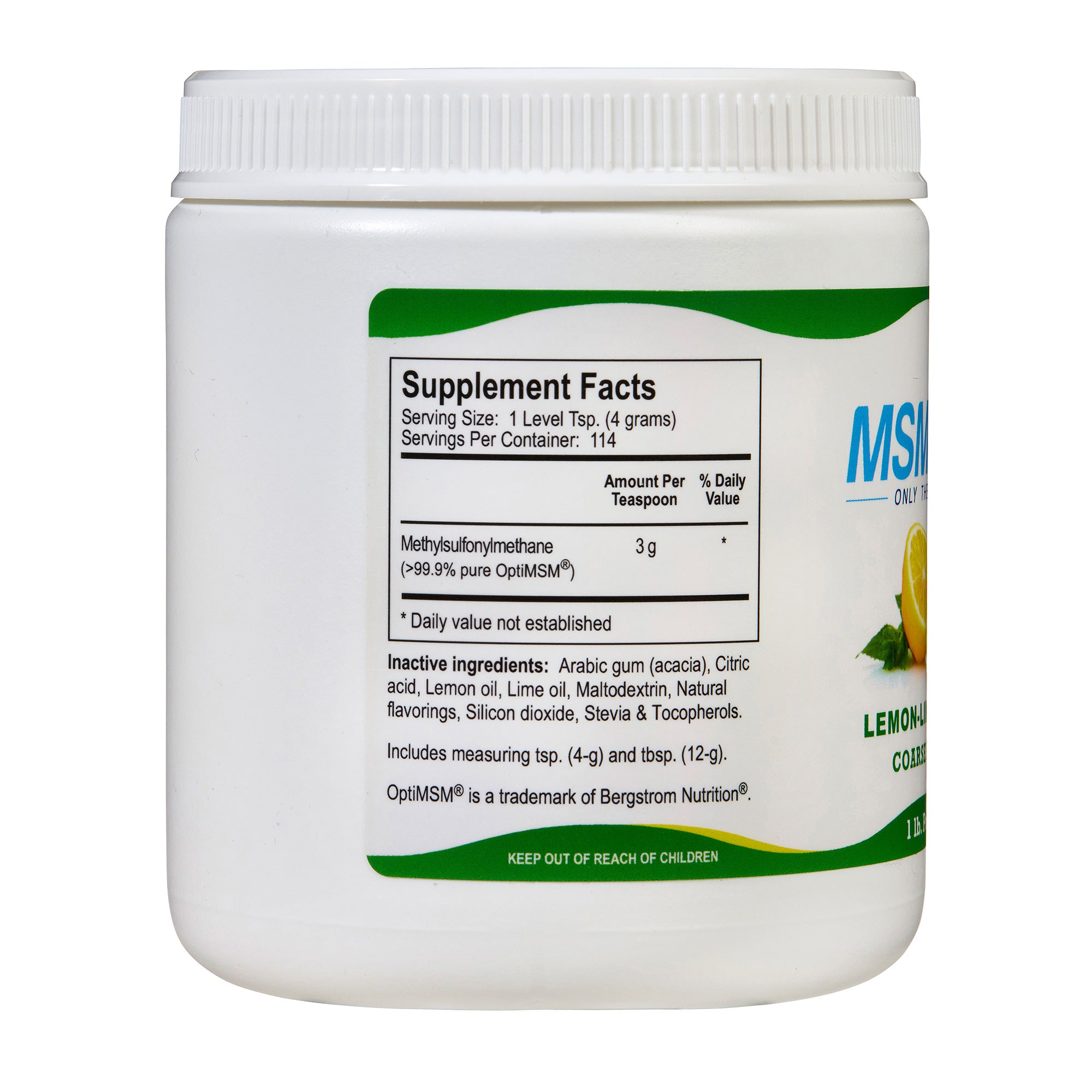 MSMPure Coarse MSM Powder Flakes – Pure Organic Sulfur for Joint Flexibility, Skin Health & Hair Support – US-Sourced MSM
