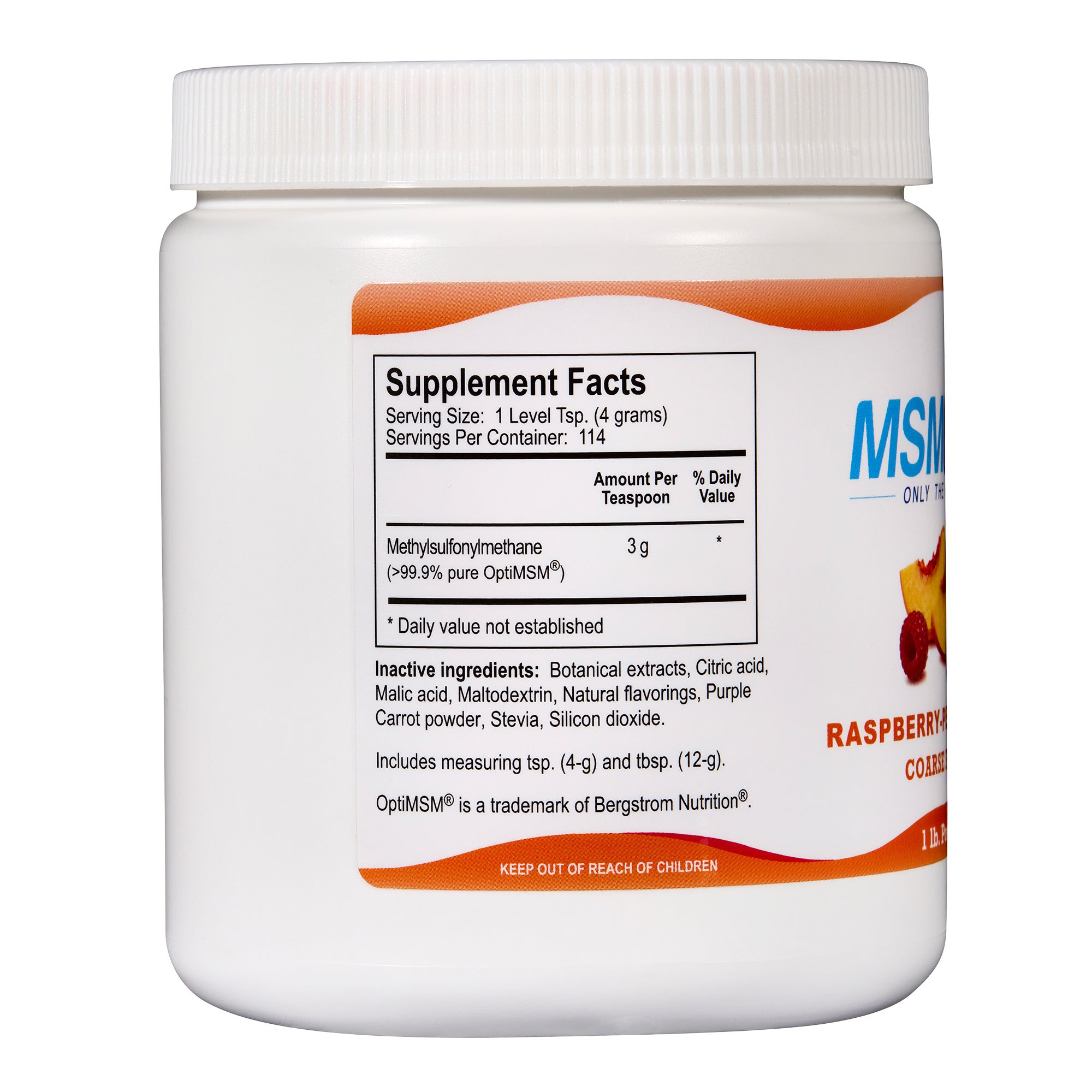 MSMPure Coarse MSM Powder Flakes – Pure Organic Sulfur for Joint Flexibility, Skin Health & Hair Support – US-Sourced MSM
