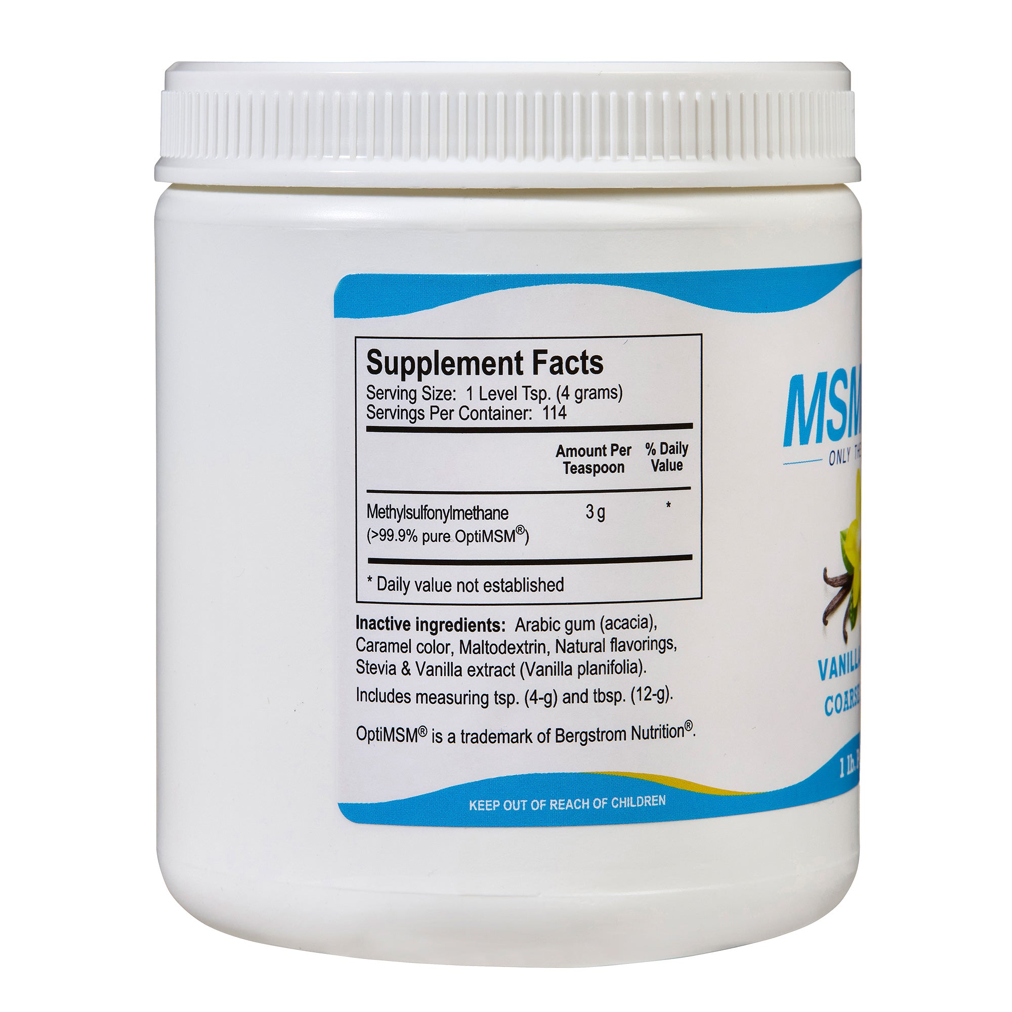 MSMPure Coarse MSM Powder Flakes – Pure Organic Sulfur for Joint Flexibility, Skin Health & Hair Support – US-Sourced MSM