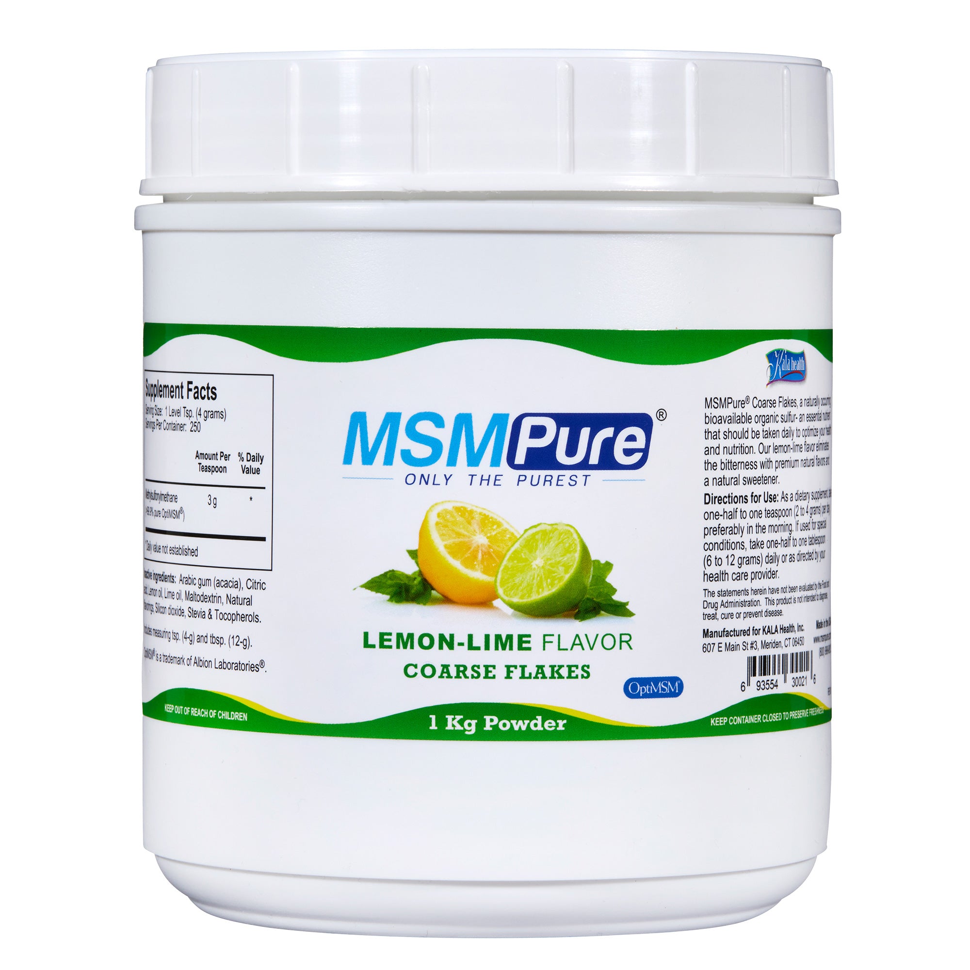 MSMPure Coarse MSM Powder Flakes – Pure Organic Sulfur for Joint Flexibility, Skin Health & Hair Support – US-Sourced MSM