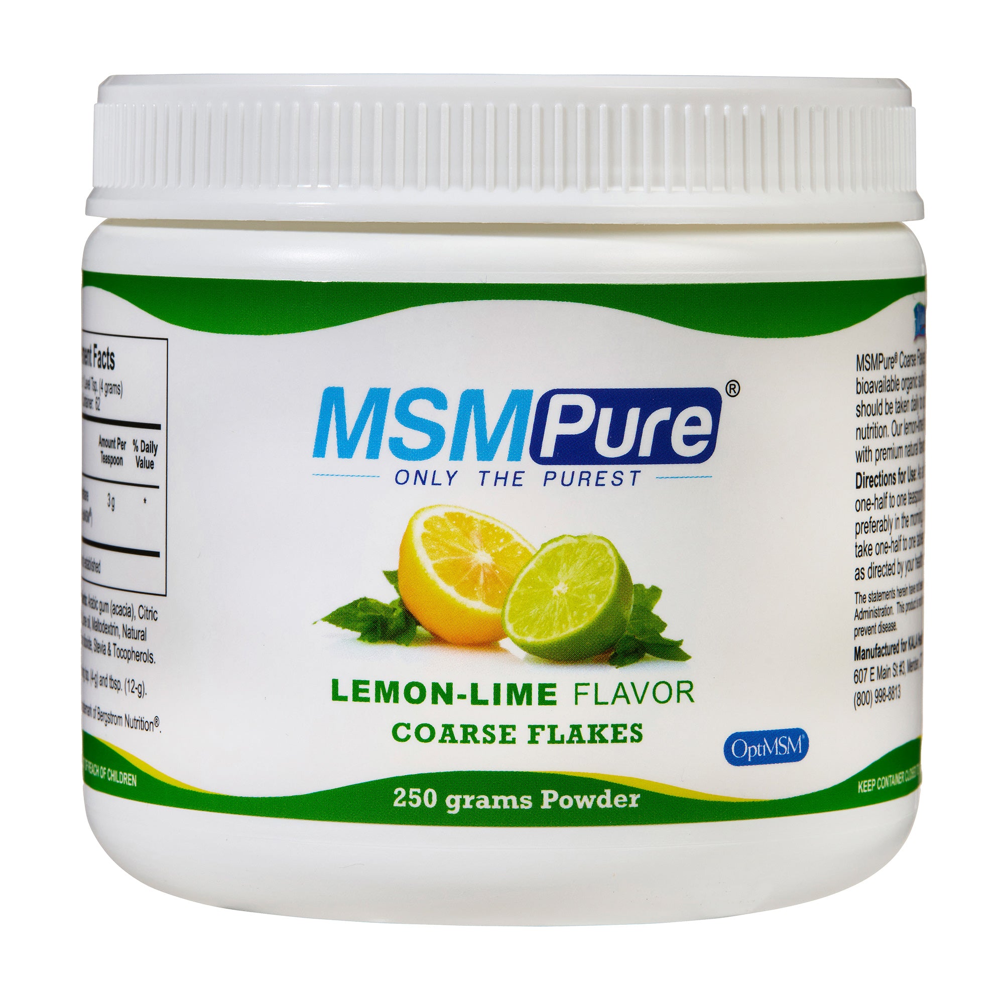 MSMPure Coarse MSM Powder Flakes – Pure Organic Sulfur for Joint Flexibility, Skin Health & Hair Support – US-Sourced MSM