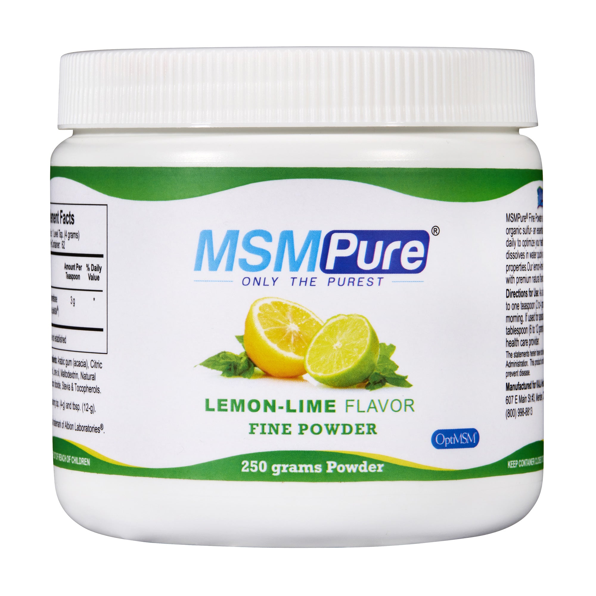 MSMPure Fine MSM Powder- Pure Organic Sulfur Crystals for Joint Flexibility, Skin & Hair Support – Fast-Dissolving, USA-Sourced MSM