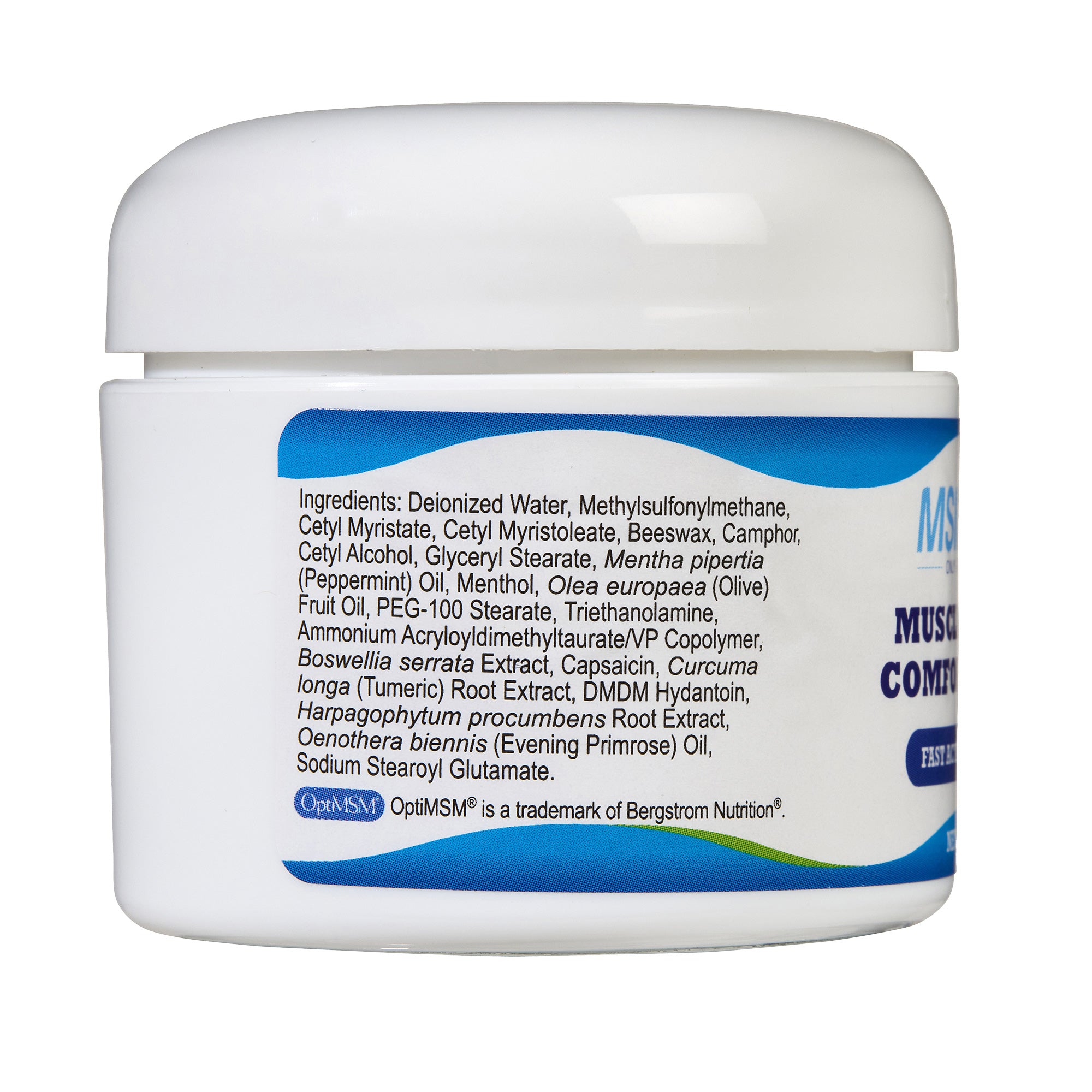 MSMPure Maximum Strength MSM Comfort Cream – For Muscle & Joint Relief, Fast-Acting & Non-Staining Formula – US-Sourced MSM
