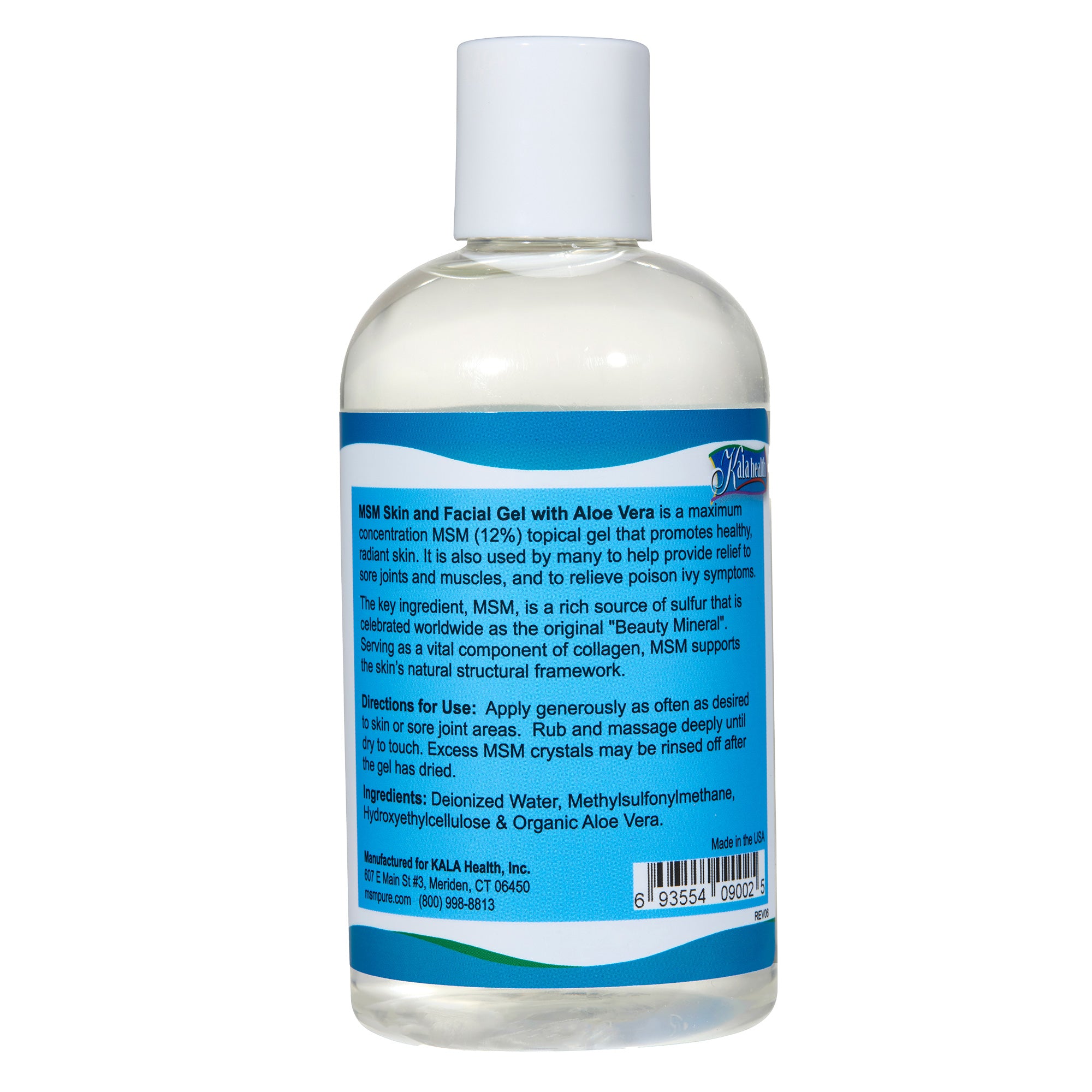 MSMPure Max Strength MSM Gel with Organic Aloe – 8 oz, Preservative-Free Skin Care for Smooth, Radiant Skin- US-Sourced MSM