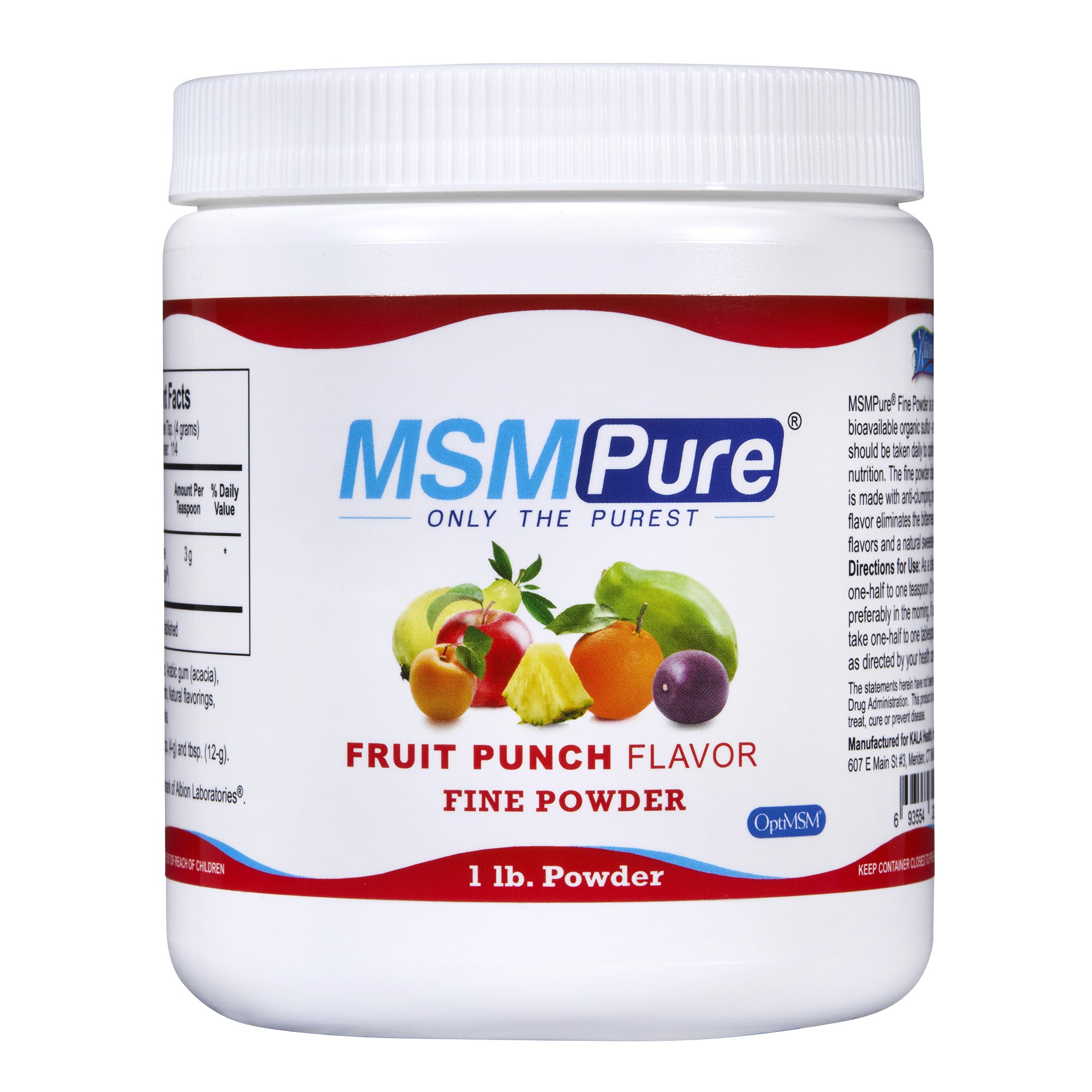 MSMPure Fine MSM Powder- Pure Organic Sulfur Crystals for Joint Flexibility, Skin & Hair Support – Fast-Dissolving, USA-Sourced MSM