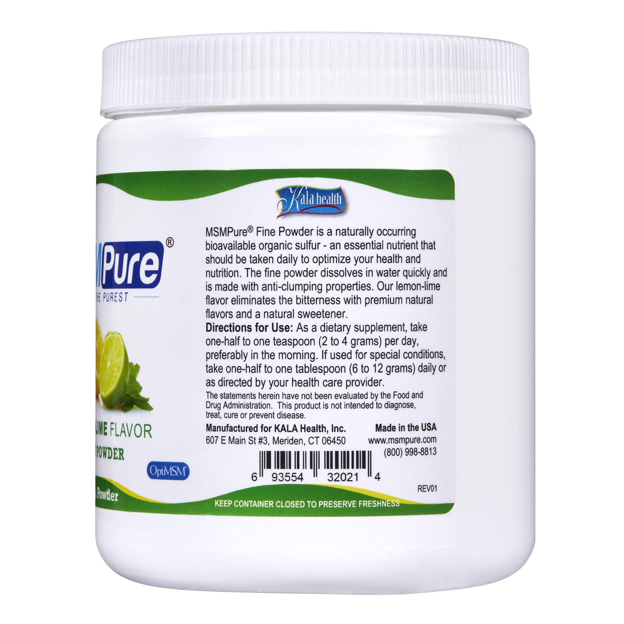 MSMPure Fine MSM Powder- Pure Organic Sulfur Crystals for Joint Flexibility, Skin & Hair Support – Fast-Dissolving, USA-Sourced MSM
