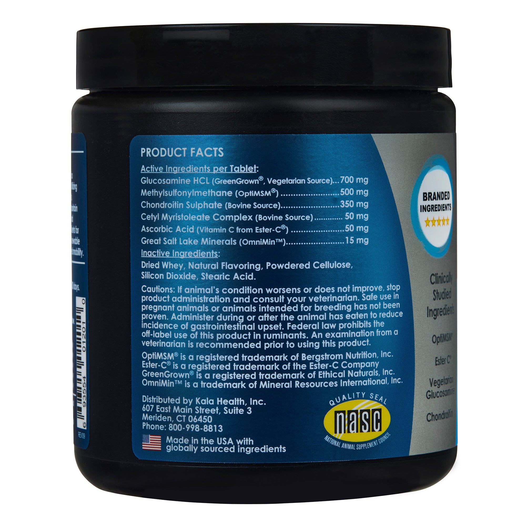 PeakTails Hip & Joint Plus for Dogs – Glucosamine, Chondroitin, OptiMSM & Ester-C – Supports Joint Mobility & Comfort