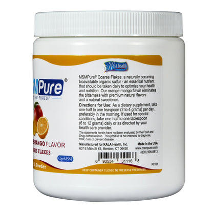 MSMPure Coarse MSM Powder Flakes – Pure Organic Sulfur for Joint Flexibility, Skin Health & Hair Support – US-Sourced MSM