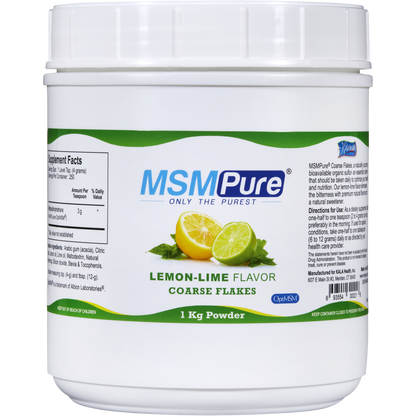 MSMPure Coarse MSM Powder Flakes – Pure Organic Sulfur for Joint Flexibility, Skin Health & Hair Support – US-Sourced MSM