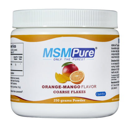 MSMPure Coarse MSM Powder Flakes – Pure Organic Sulfur for Joint Flexibility, Skin Health & Hair Support – US-Sourced MSM