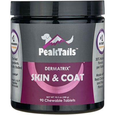 PeakTails Skin & Coat 90 Chewable Tablets