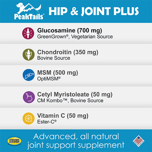 PeakTails Hip & Joint Plus Ingredients