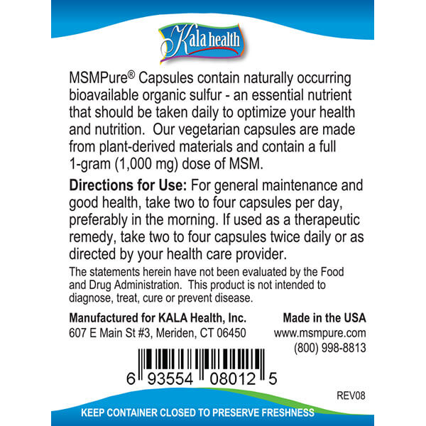 MSM Capsules directions for use