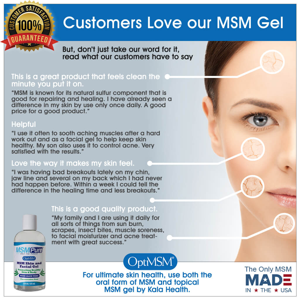 Maximum Strength MSM Skin and Gel with Organic Aloe (8 oz) – Kala Health, Inc.