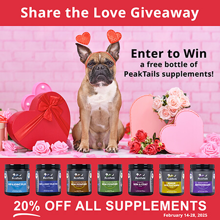 save 20% PeakTails supplement & win a free supplement