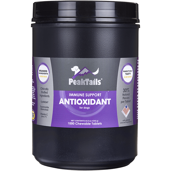 PeakTails Antioxidant 1000ct front
